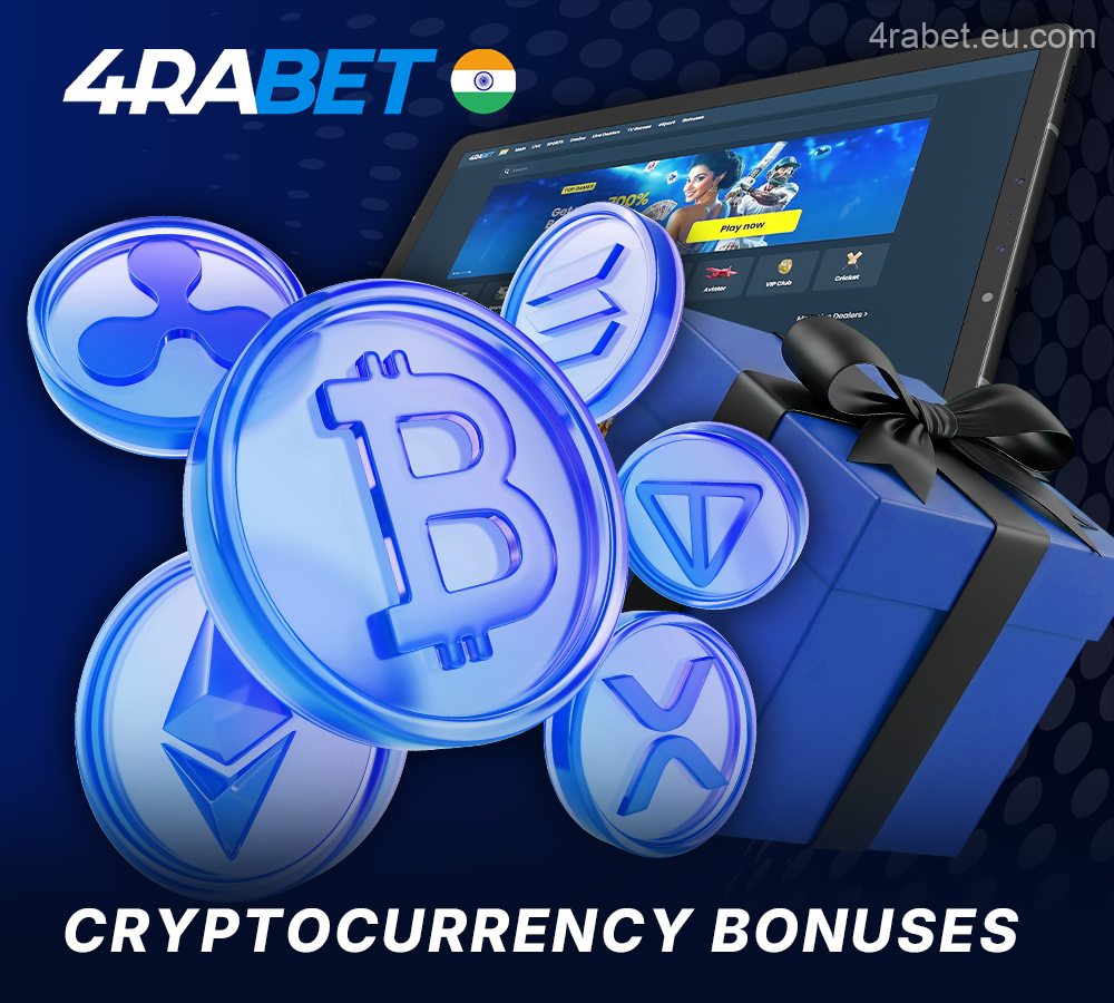 About Crypto Bonuses at 4Rabet India Online Casino