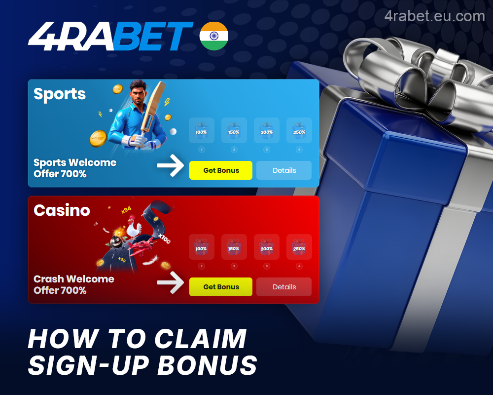 Activating the Welcome Bonus at 4rabet India
