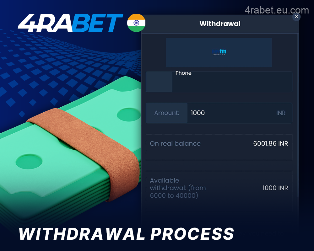How to withdraw your winnings from 4rabet India