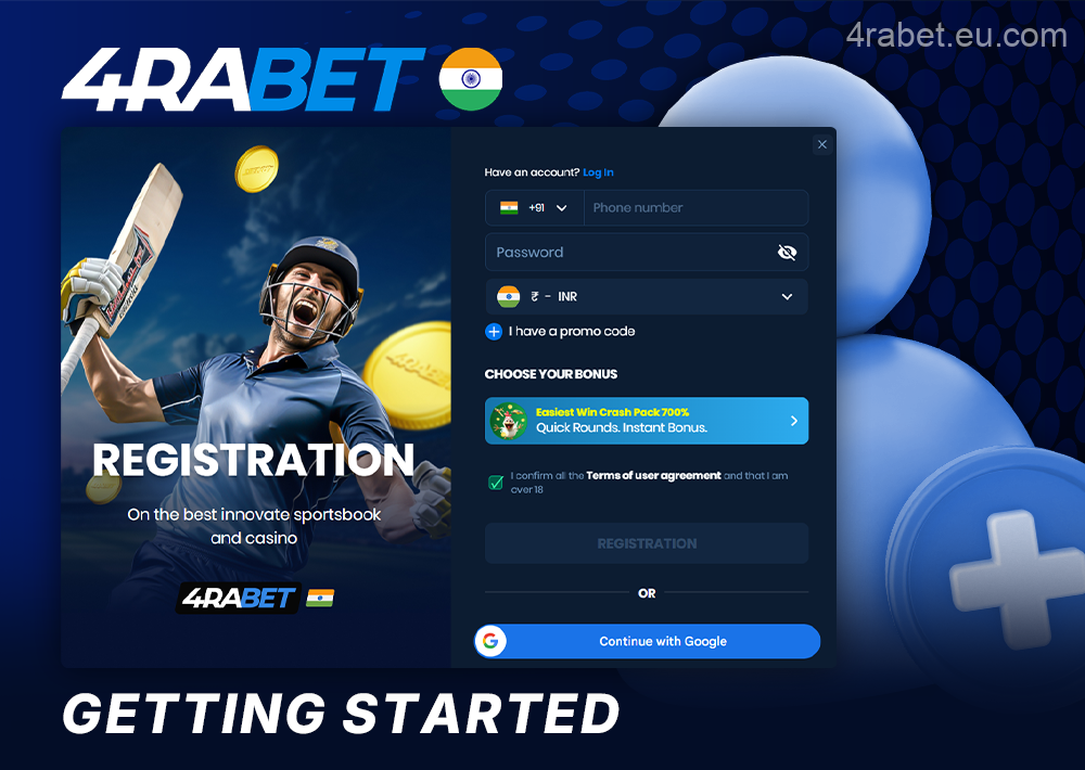 Create an account on 4rabet India – A Beginner's Guide